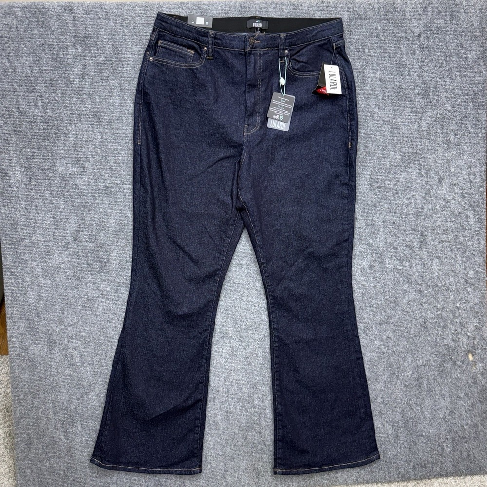 Lularoe Flare Jeans Women's size 32 Dark wash 32x32 Denim